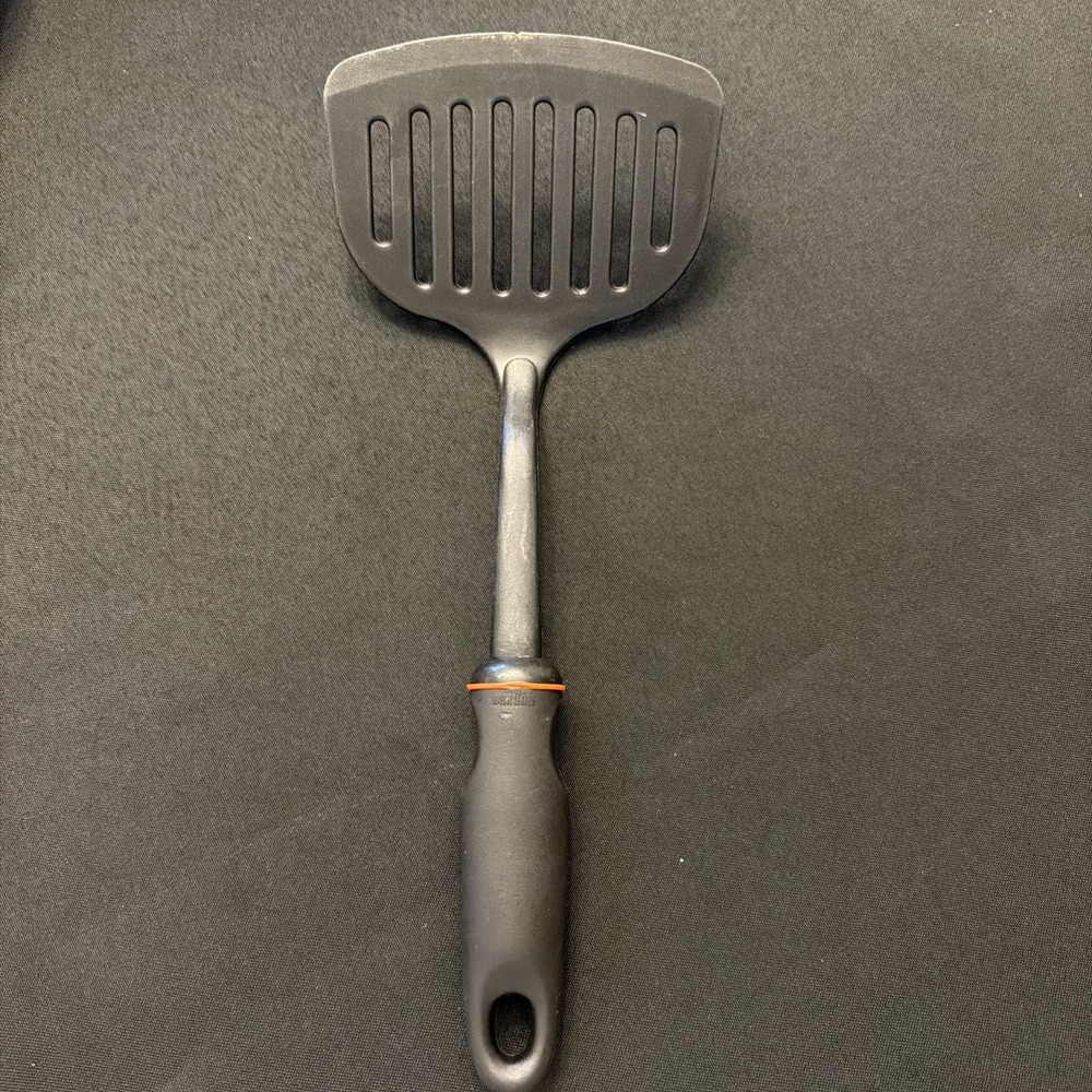 Norpro 1705 Grip-Ez Slotted Spatula Dishwasher Safe, Black 12 Inch
